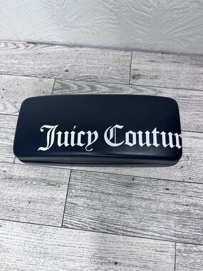 Juicy Couture Black Eyewear Case with White Logo